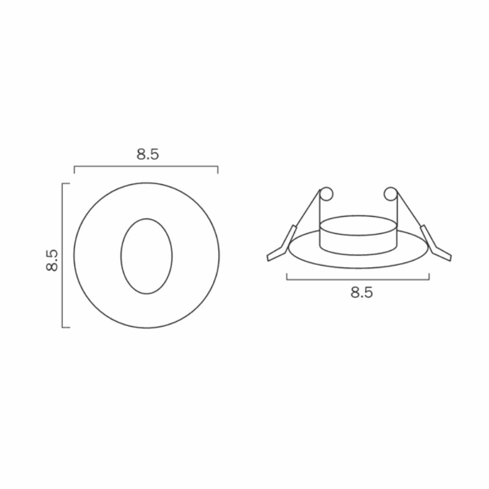 Telbix SNAP - 3W Round Stair Light-DOWNLIGHTS-Telbix