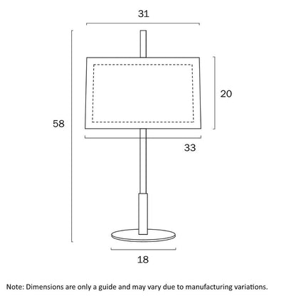 Telbix VALE - 25W Table Lamp Telbix, TABLE LAMPS, telbix-vale-25w-table-lamp