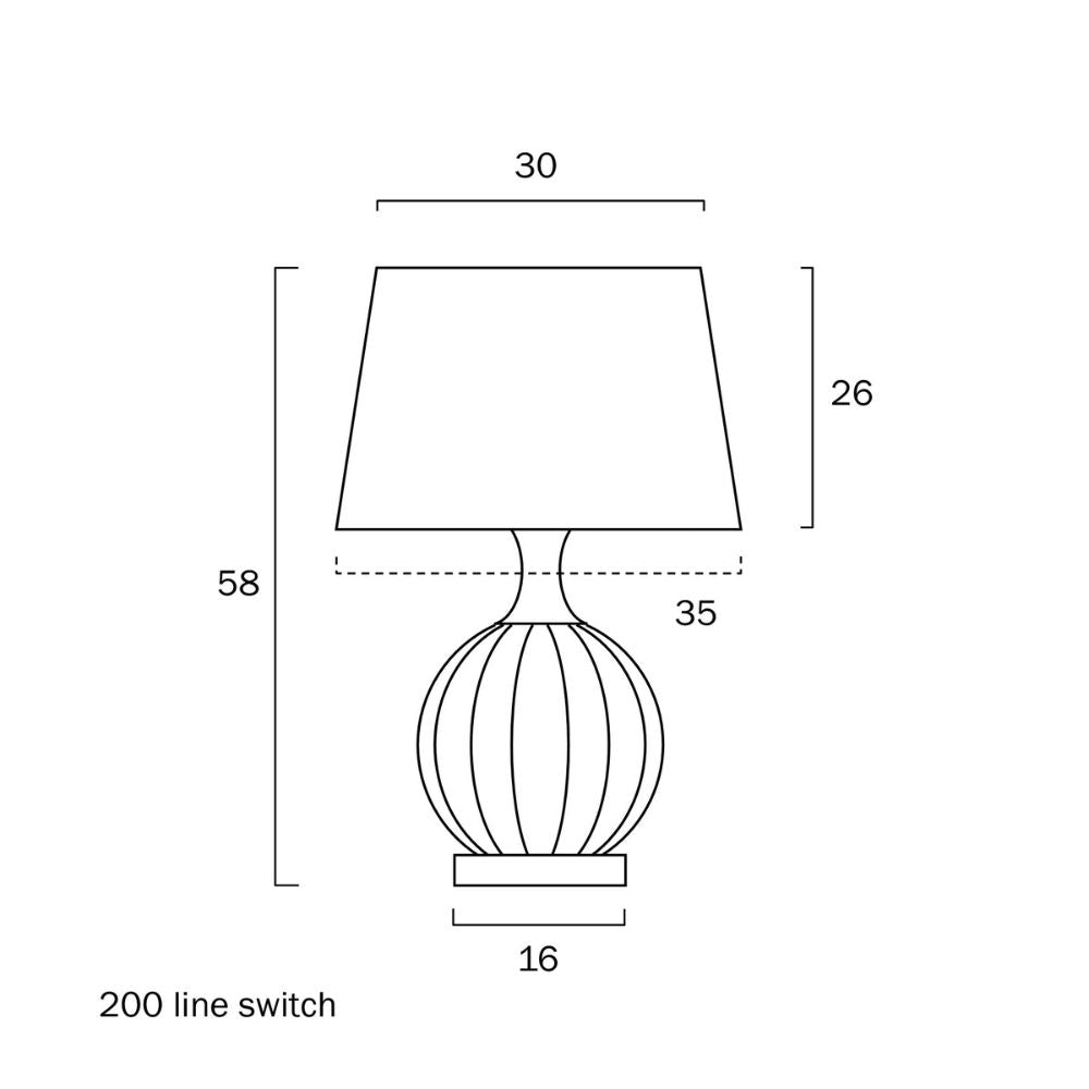 Telbix YONI - 25W Table Lamp Telbix, TABLE LAMPS, telbix-yoni-25w-table-lamp