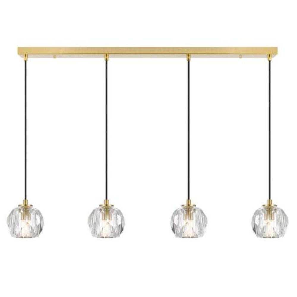 ZAHA - 12W Replaceable G9 LED 4 Light Bar Pendant - 3000K Telbix, PENDANT, telbix-zaha-12w