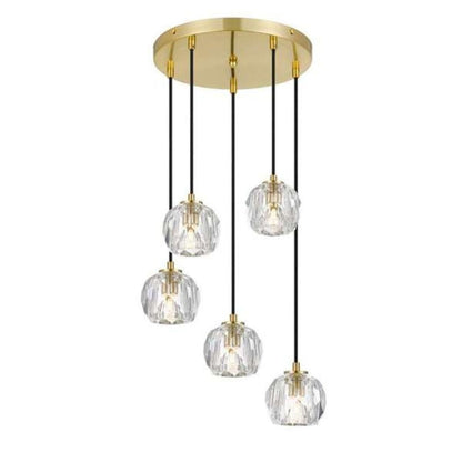 ZAHA - 15W Replaceable G9 LED 5 Light Cluster Pendant - 3000K Telbix, PENDANT, telbix-zaha