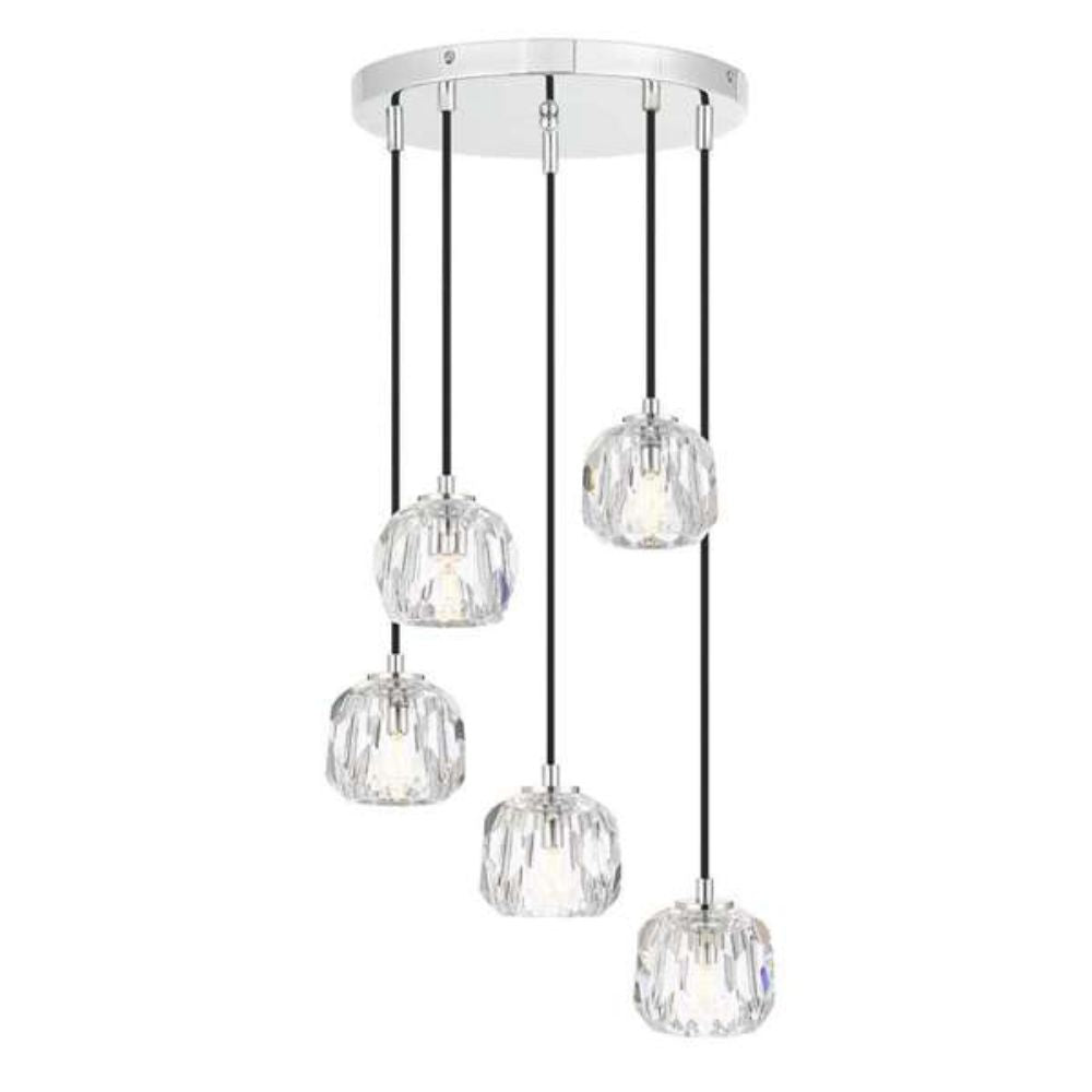 ZAHA - 15W Replaceable G9 LED 5 Light Cluster Pendant - 3000K Telbix, PENDANT, telbix-zaha