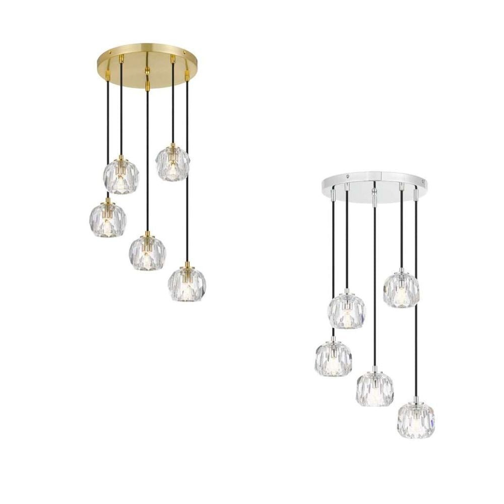 ZAHA - 15W Replaceable G9 LED 5 Light Cluster Pendant - 3000K Telbix, PENDANT, telbix-zaha