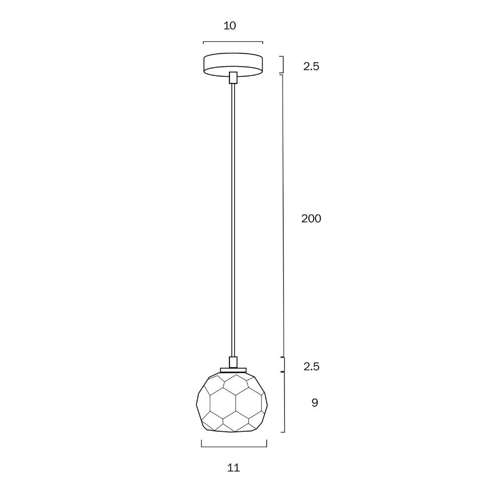 ZAHA - 3W Replaceable G9 LED 1 Light Pendant - 3000K Telbix, PENDANT, telbix-zaha-1