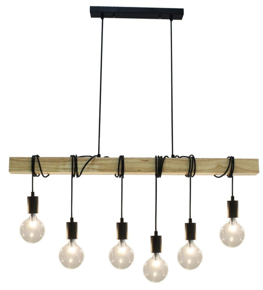 Tibery 6 Lights Pendant Light - LL002PL034-Island Pendant Lights-Lexi Lighting