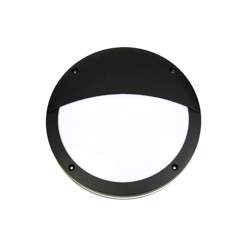 Tonato 2 Light Wall Light Eyelid Black - OL7902BK-Exterior Wall Lights-Oriel Lighting