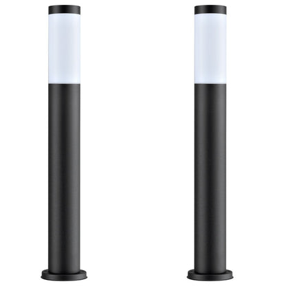 Torre Bollard Light Long 304 Stainless Steel Black IP44 - TORRE5-Bollard Lights-CLA Lighting