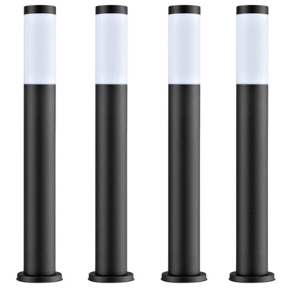 Torre Bollard Light Long 304 Stainless Steel Black IP44 - TORRE5-Bollard Lights-CLA Lighting