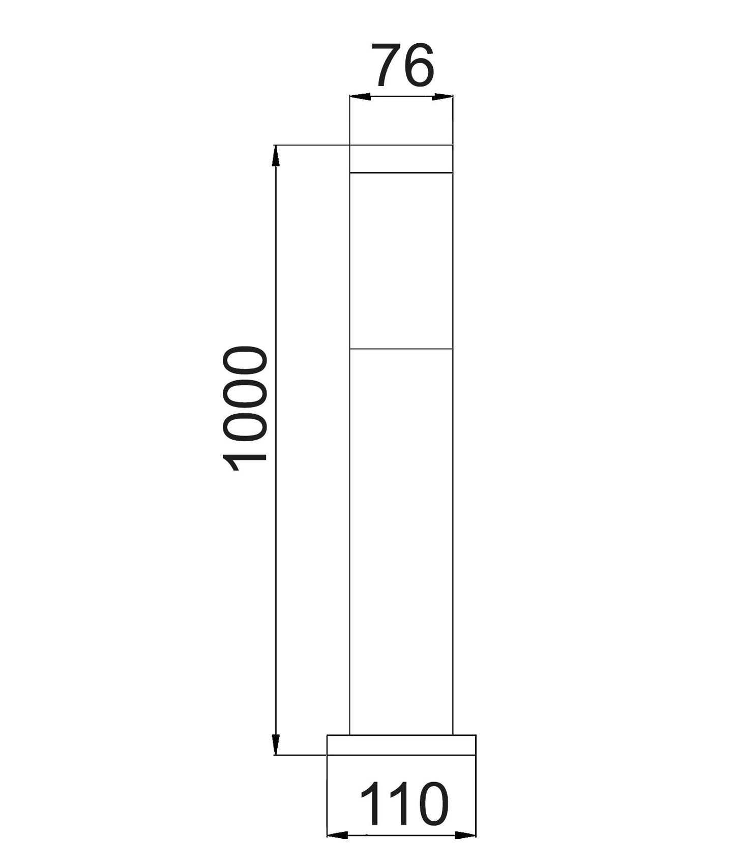 Torre Bollard Light Long 304 Stainless Steel IP44 - TORRE6-Bollard Lights-CLA Lighting