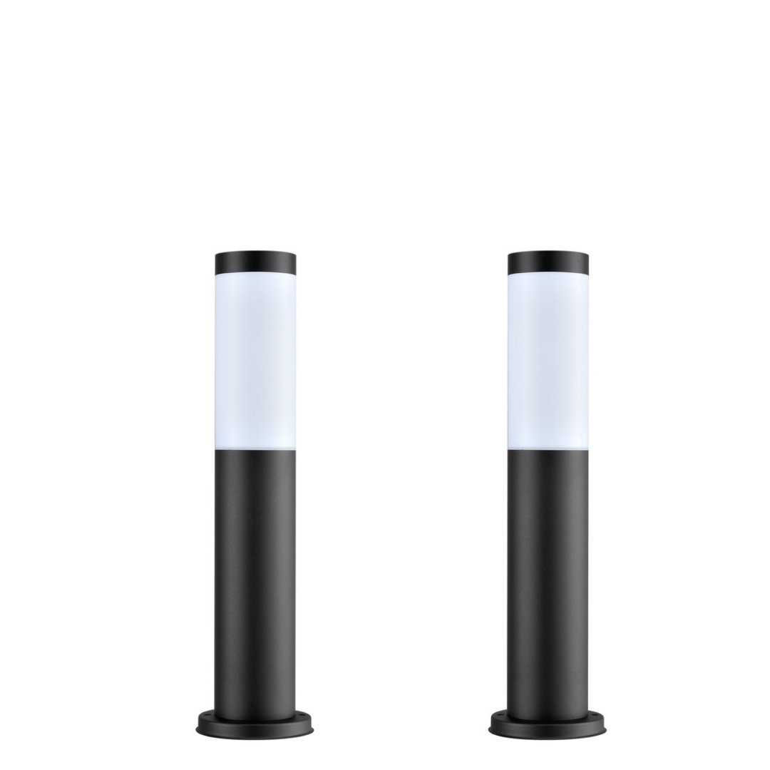 Torre Bollard Light Short 304 Stainless Steel Black IP44 - TORRE3-Bollard Lights-CLA Lighting