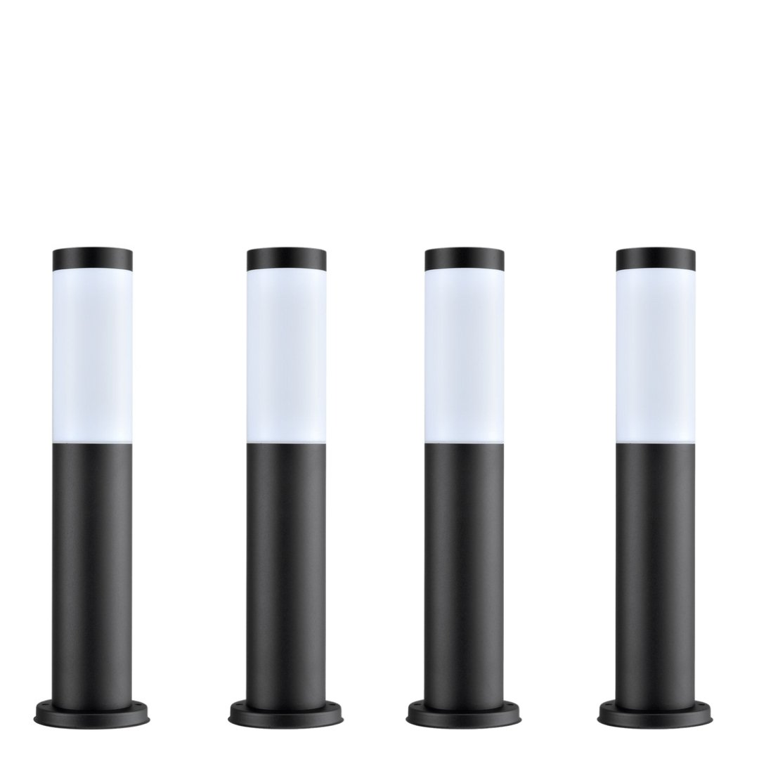 Torre Bollard Light Short 304 Stainless Steel Black IP44 - TORRE3-Bollard Lights-CLA Lighting