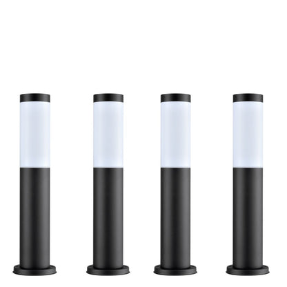 Torre Bollard Light Short 304 Stainless Steel Black IP44 - TORRE3-Bollard Lights-CLA Lighting