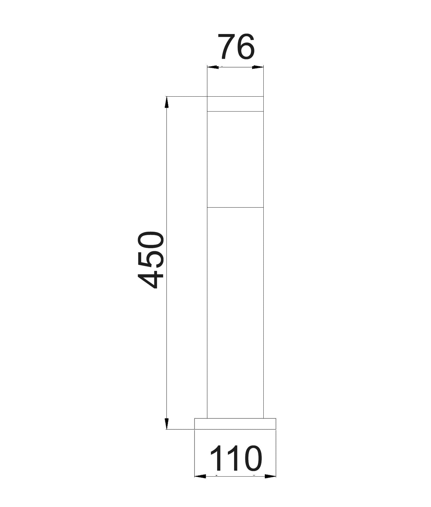 Torre Bollard Light Short 304 Stainless Steel IP44 - TORRE4-Bollard Lights-CLA Lighting