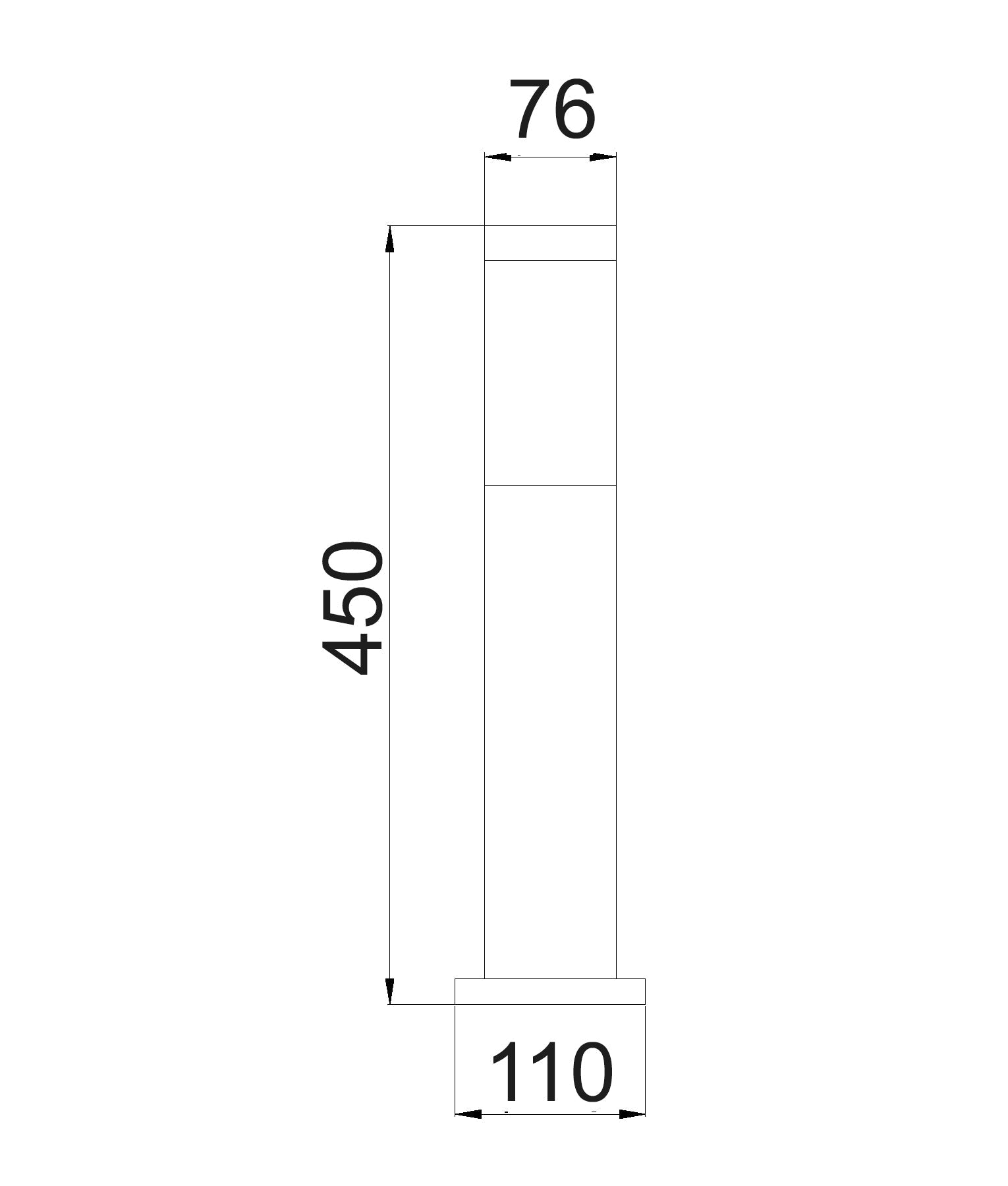 Torre Bollard Light Short 304 Stainless Steel IP44 - TORRE4-Bollard Lights-CLA Lighting