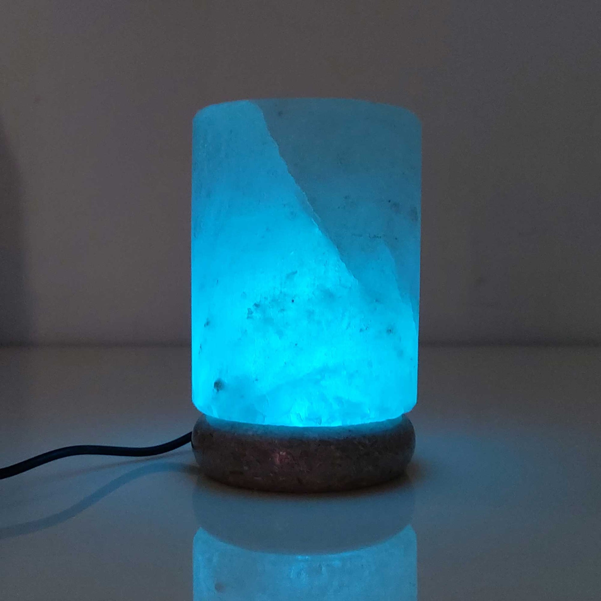 USB Colour Changing Cylinder Shape Himalayan Pink Salt Lamp Color Change LED-Himalayan products-The Himalayan Salt Collective