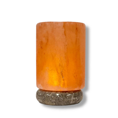 USB Colour Changing Cylinder Shape Himalayan Pink Salt Lamp Color Change LED-Himalayan products-The Himalayan Salt Collective