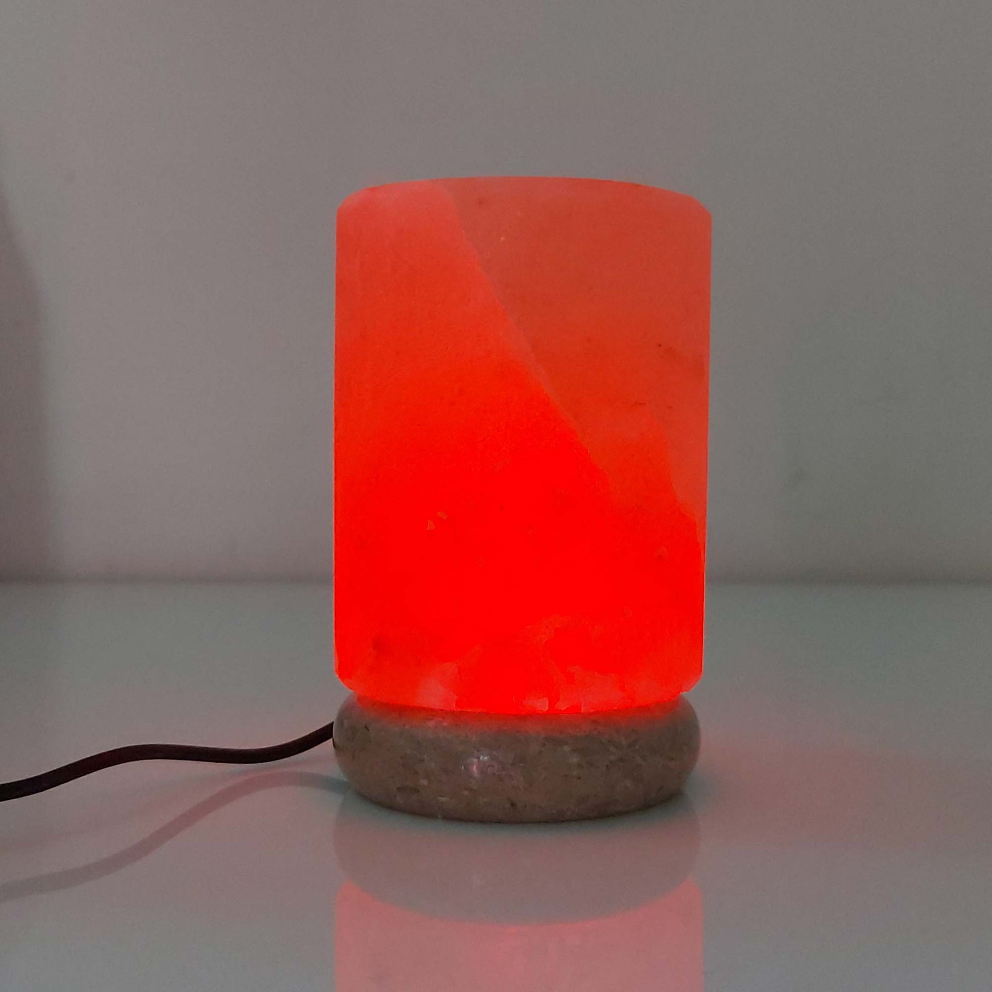 USB Colour Changing Cylinder Shape Himalayan Pink Salt Lamp Color Change LED-Himalayan products-The Himalayan Salt Collective