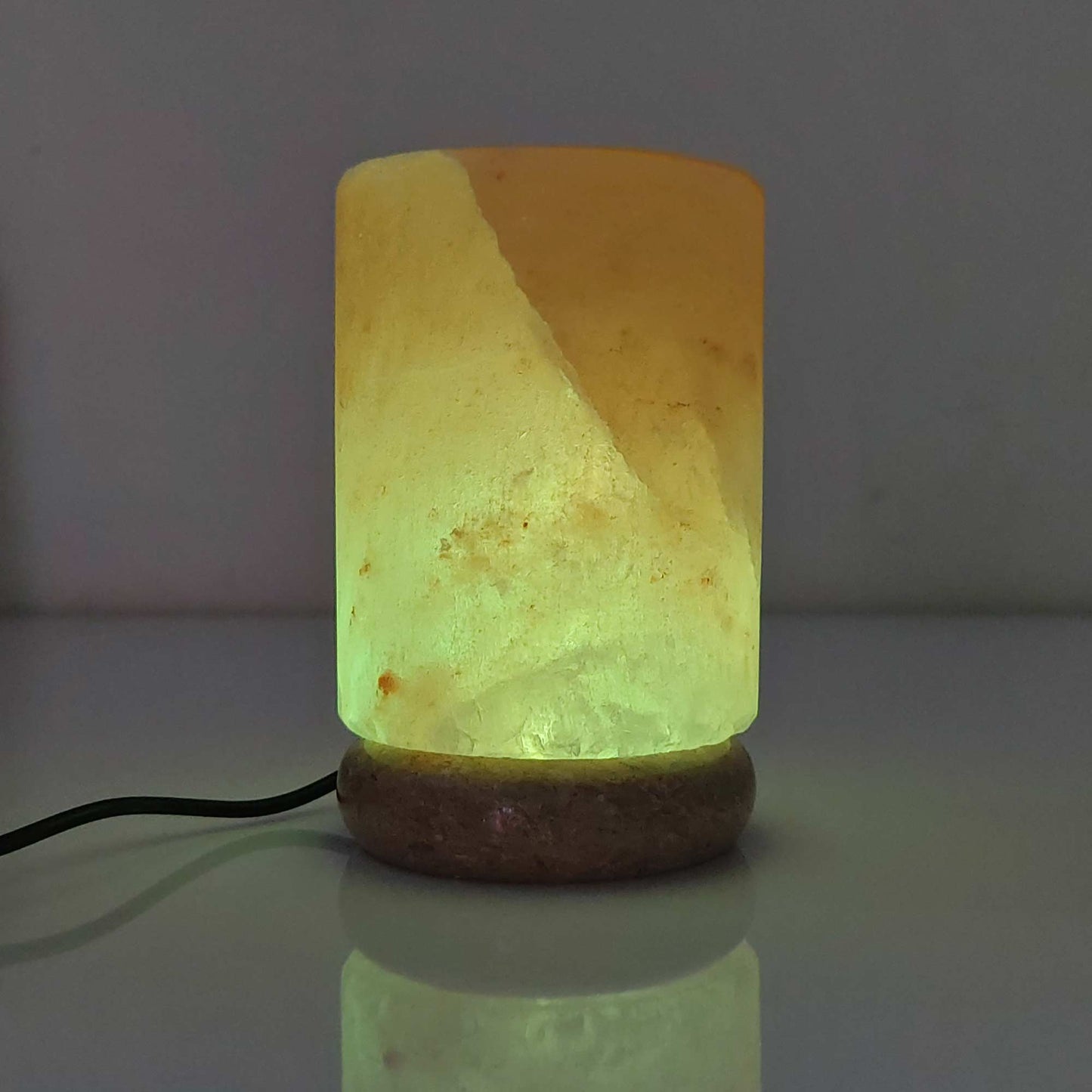 USB Colour Changing Cylinder Shape Himalayan Pink Salt Lamp Color Change LED-Himalayan products-The Himalayan Salt Collective