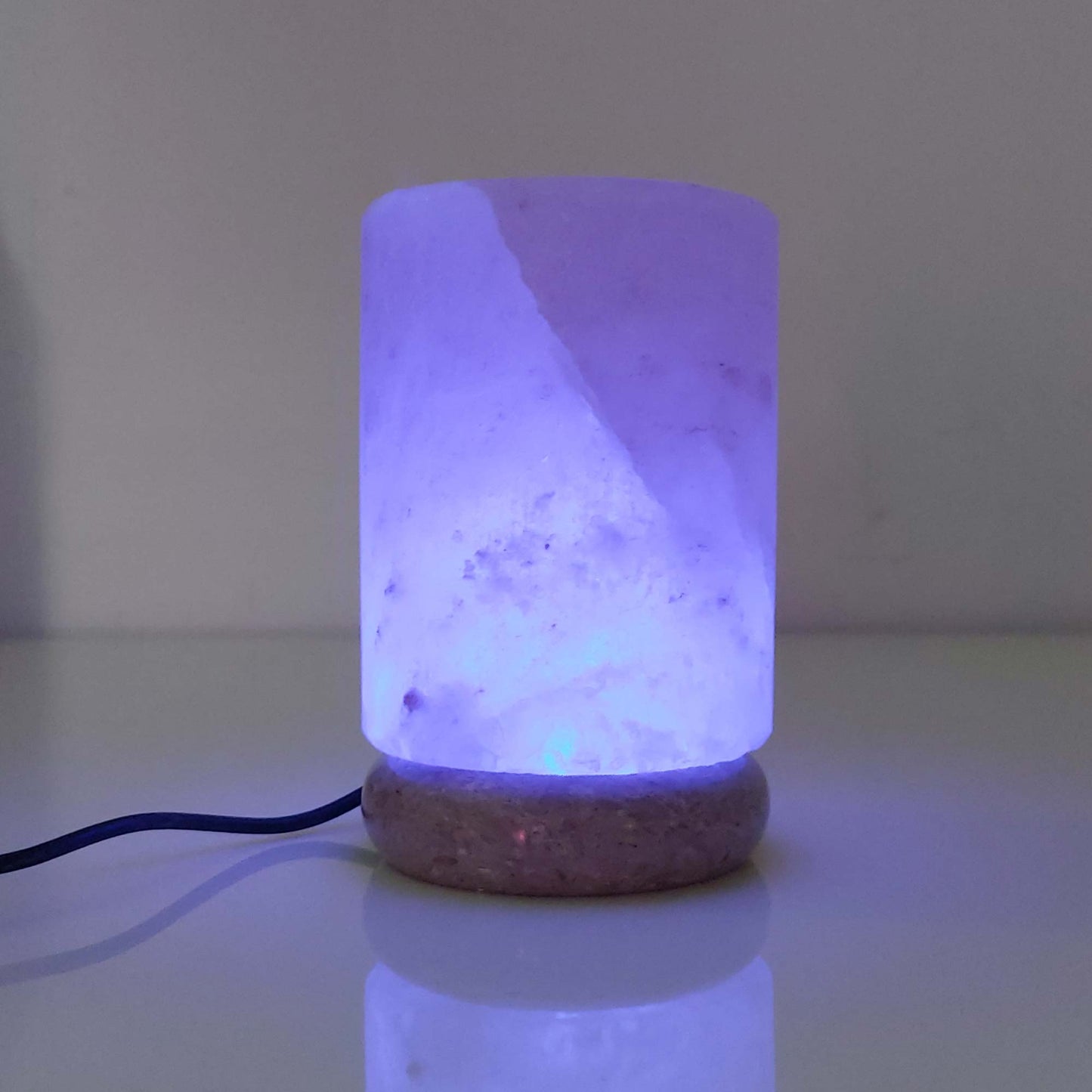 USB Colour Changing Cylinder Shape Himalayan Pink Salt Lamp Color Change LED-Himalayan products-The Himalayan Salt Collective