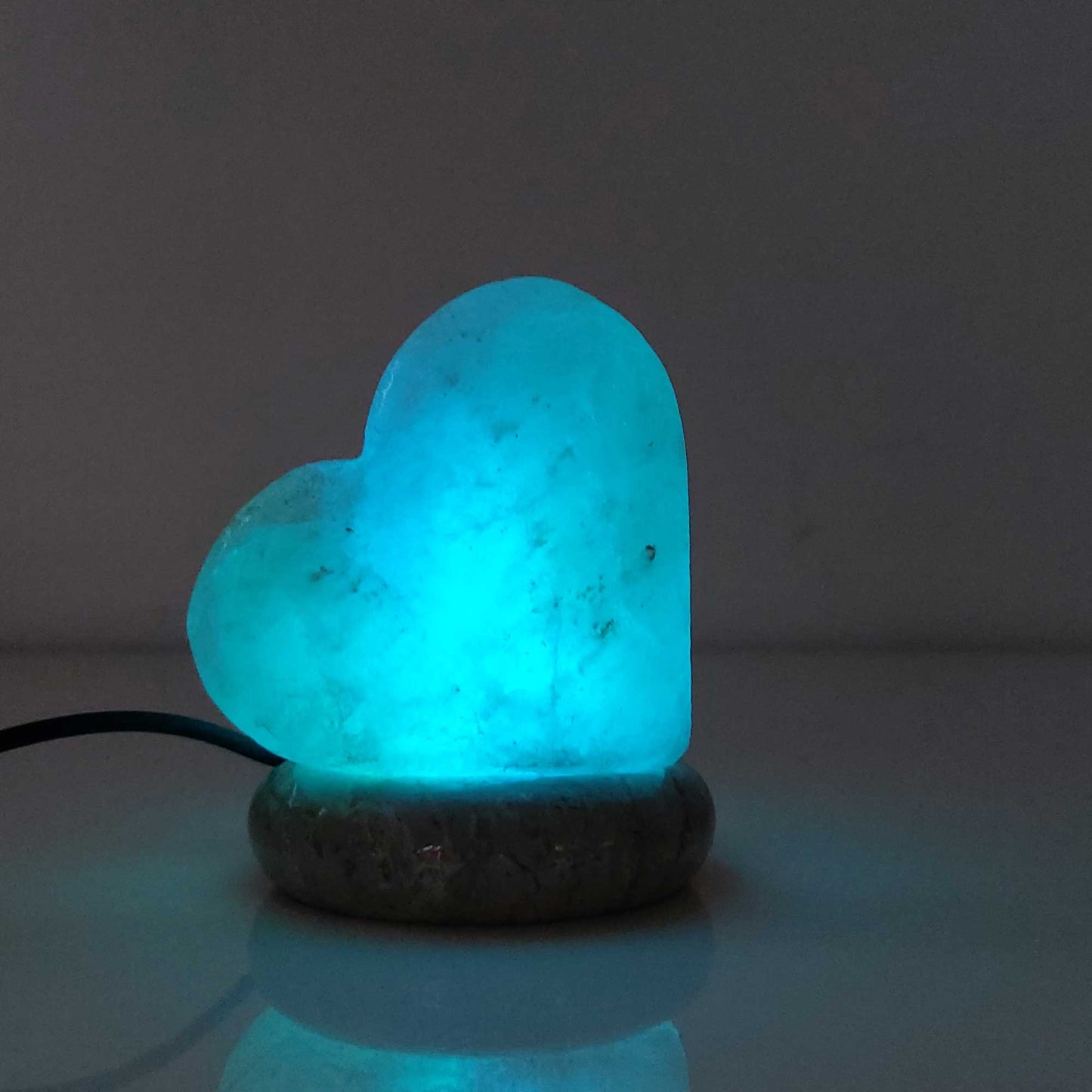 USB Colour Changing Heart Love Shape Himalayan Pink Salt Lamp Color Change LED-Himalayan products-The Himalayan Salt Collective