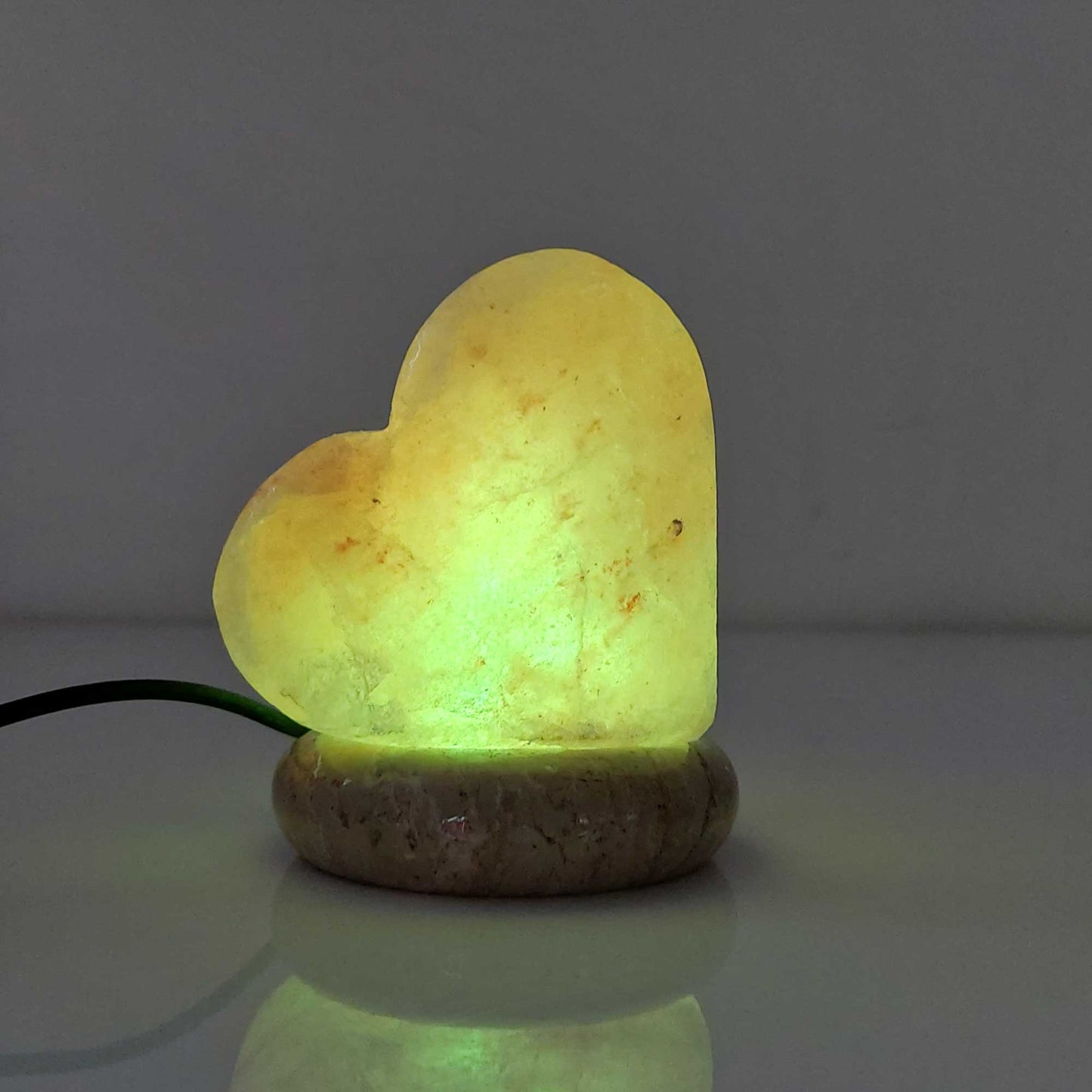 USB Colour Changing Heart Love Shape Himalayan Pink Salt Lamp Color Change LED-Himalayan products-The Himalayan Salt Collective