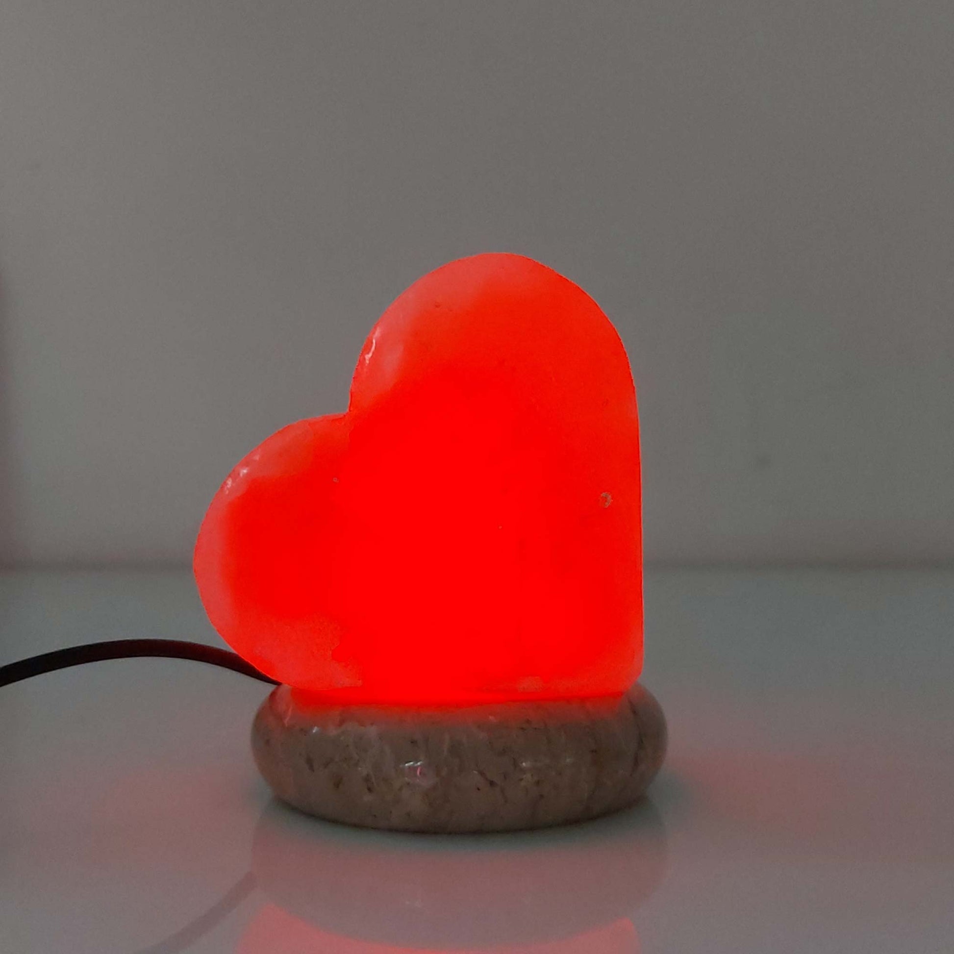 USB Colour Changing Heart Love Shape Himalayan Pink Salt Lamp Color Change LED-Himalayan products-The Himalayan Salt Collective