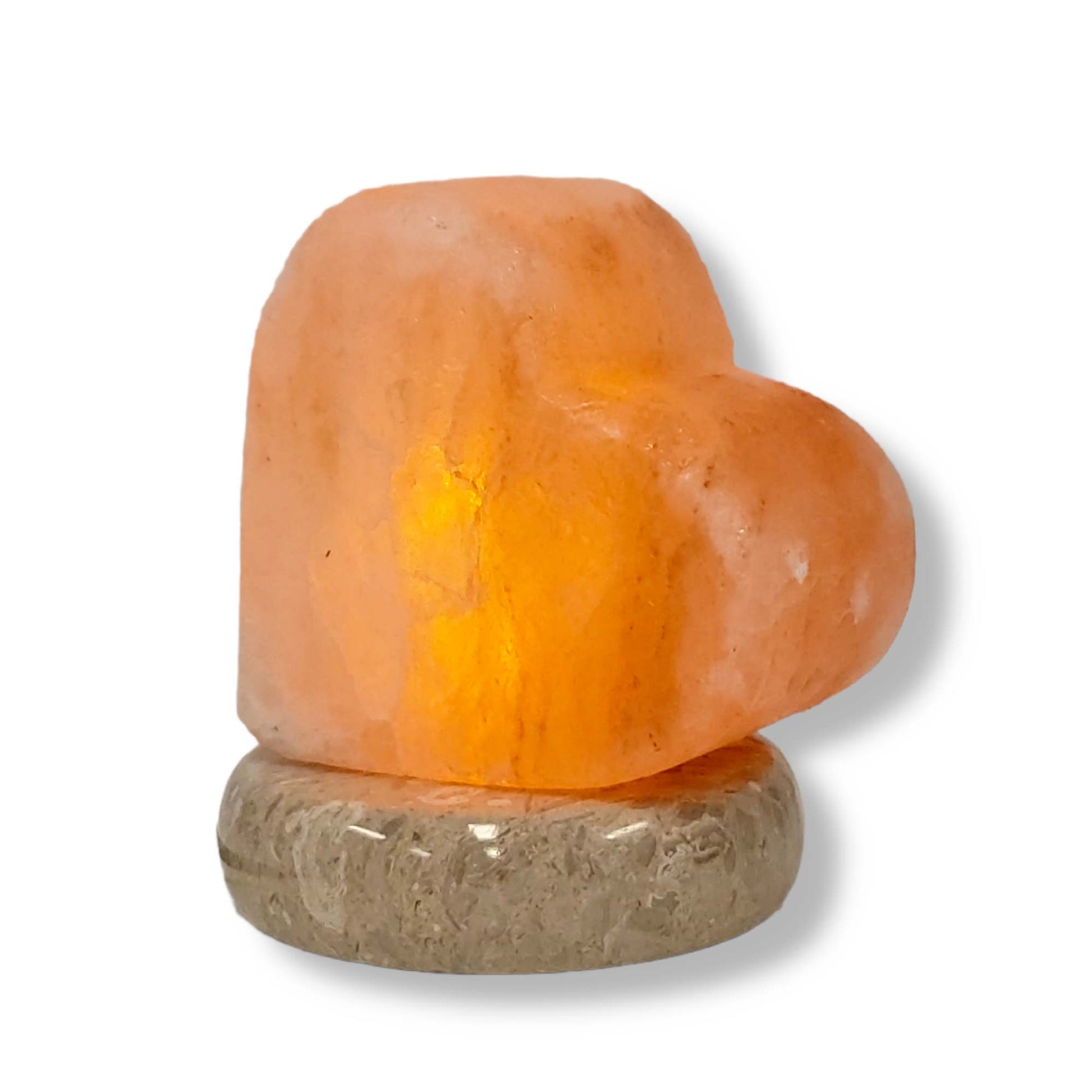 USB Colour Changing Heart Love Shape Himalayan Pink Salt Lamp Color Change LED-Himalayan products-The Himalayan Salt Collective