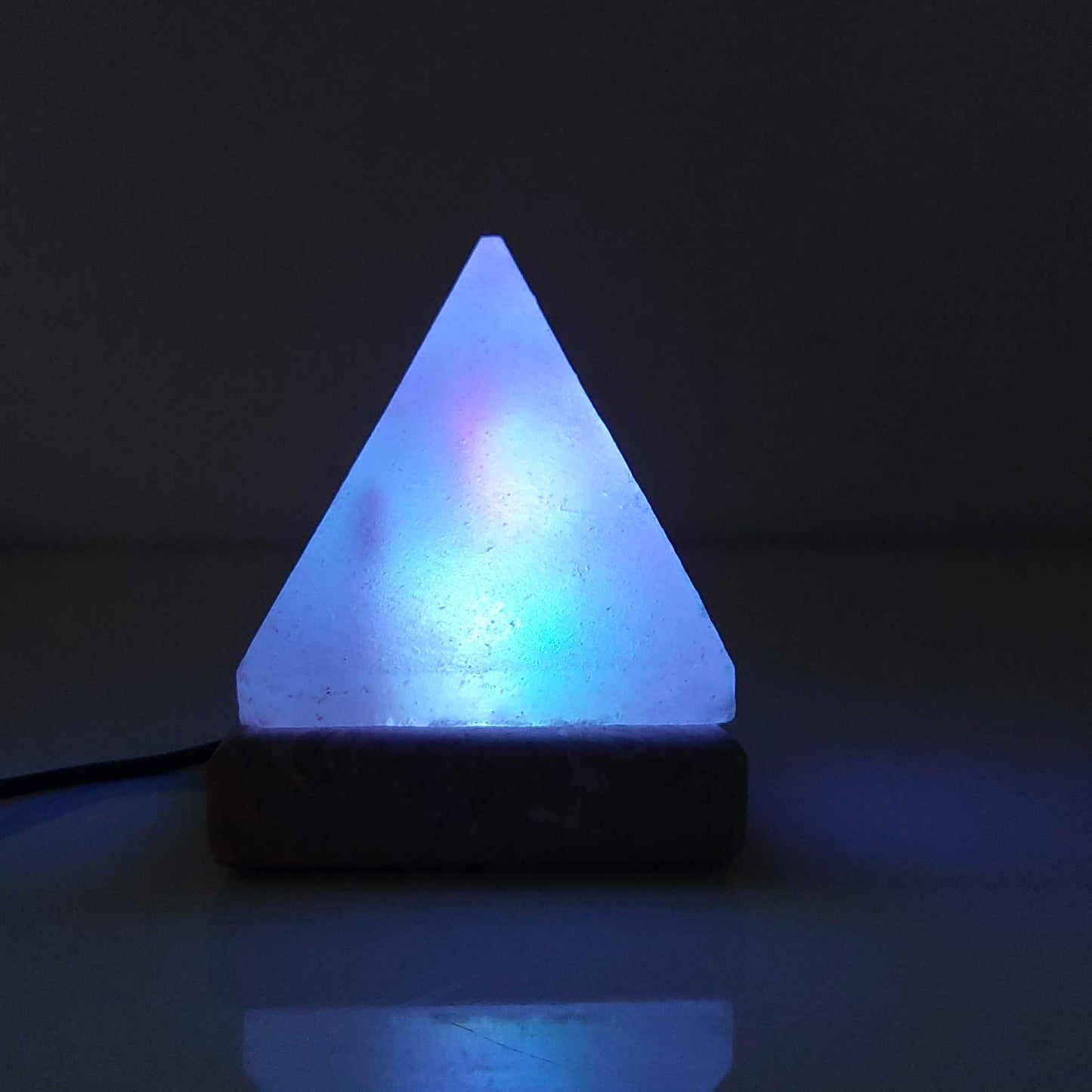 USB Colour Changing Pyramid Shape Himalayan Pink Salt Lamp Color Change LED-Himalayan products-The Himalayan Salt Collective