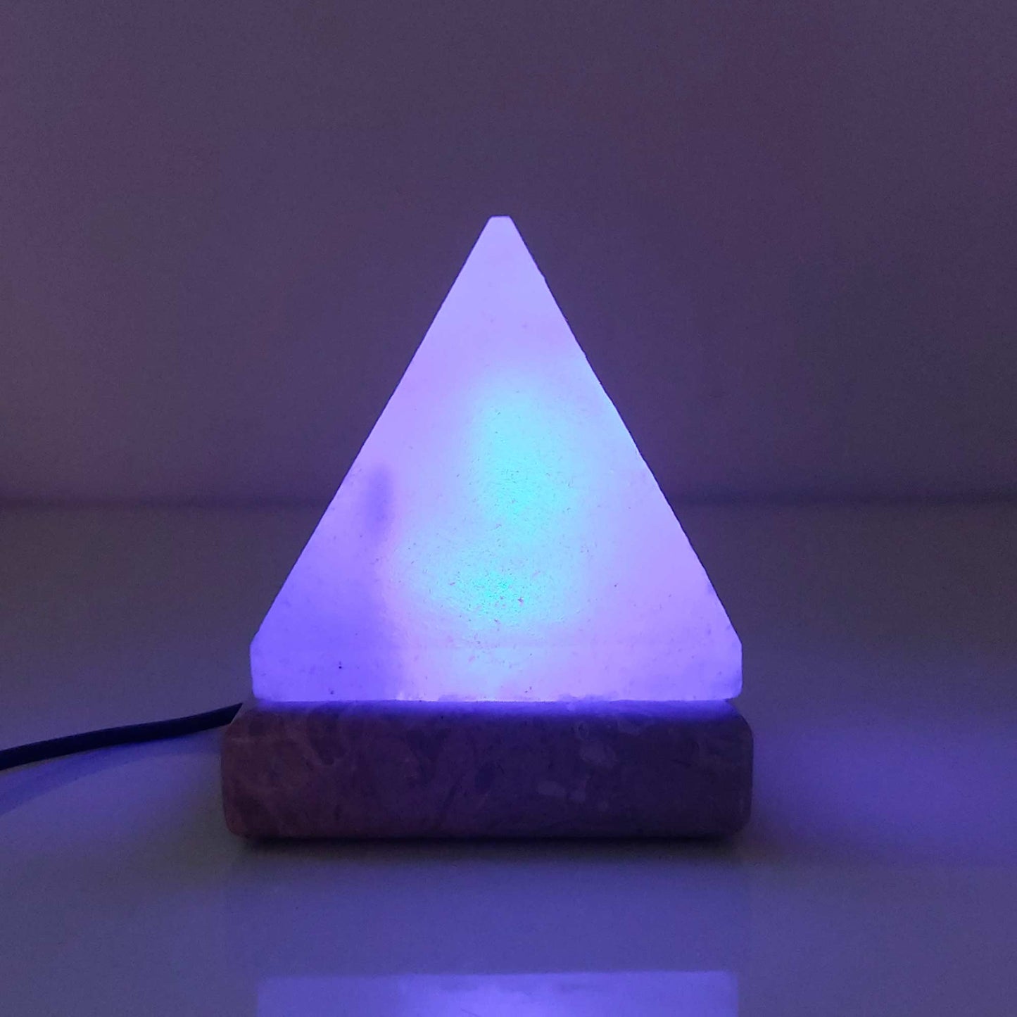 USB Colour Changing Pyramid Shape Himalayan Pink Salt Lamp Color Change LED-Himalayan products-The Himalayan Salt Collective