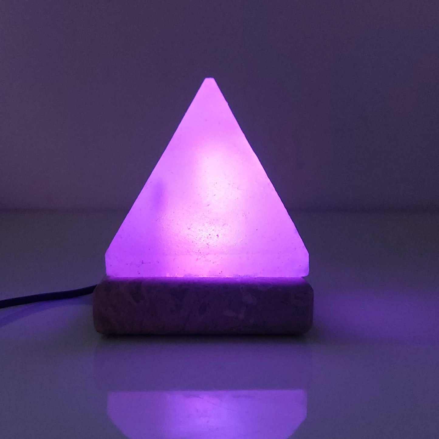 USB Colour Changing Pyramid Shape Himalayan Pink Salt Lamp Color Change LED-Himalayan products-The Himalayan Salt Collective