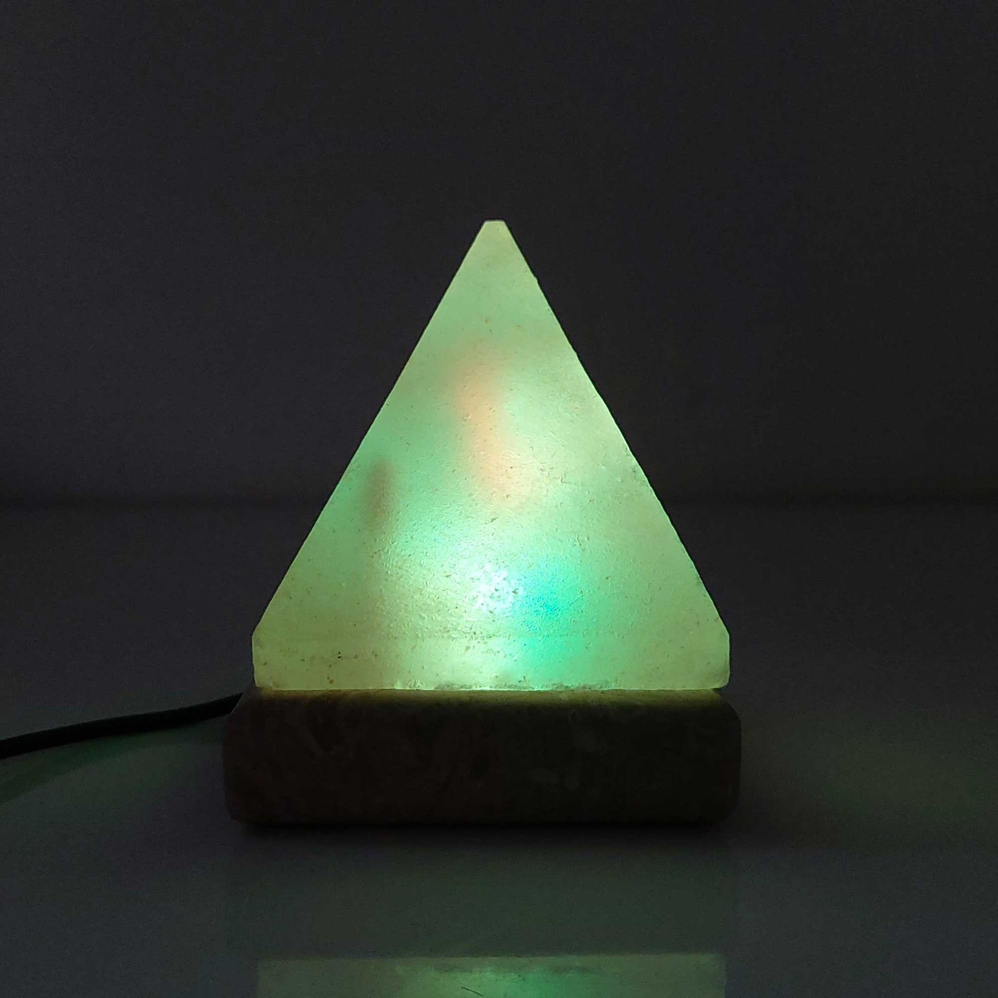 USB Colour Changing Pyramid Shape Himalayan Pink Salt Lamp Color Change LED-Himalayan products-The Himalayan Salt Collective