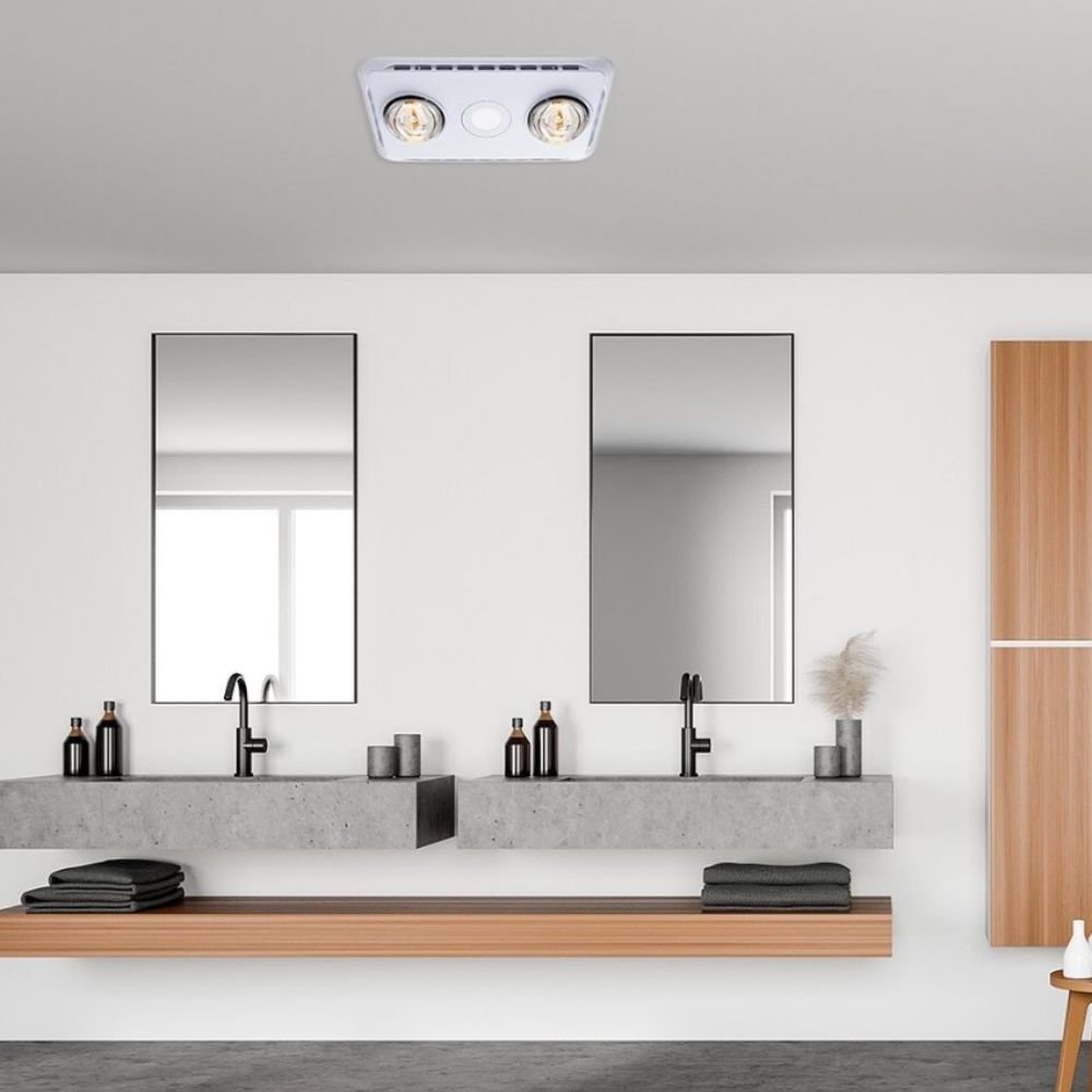 Ventair BROOK-2 - 3-In-1 Bathroom Unit Heat Light & Exhaust-FANS-Ventair