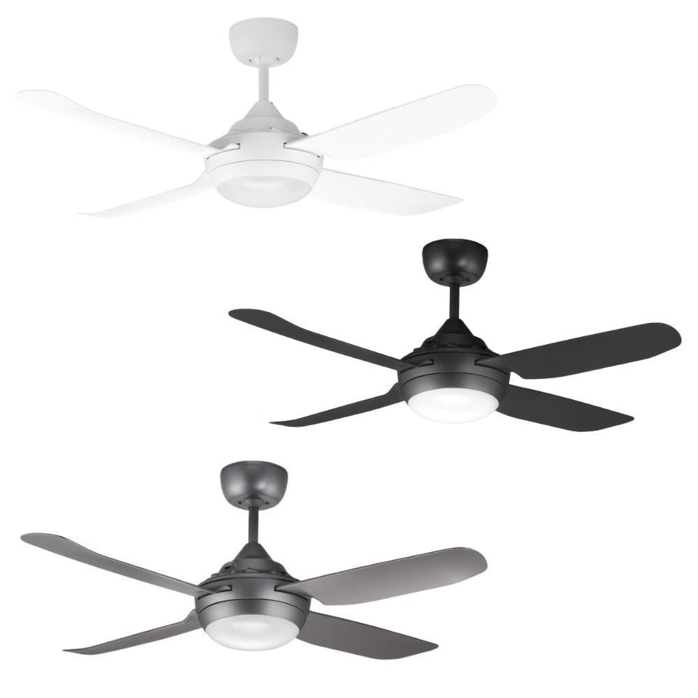 Ventair SPINIKA-48-LIGHT - 4 Blade 1220mm 48" AC Ceiling Fan With 20W Colour Changeable LED Light-FANS-Ventair