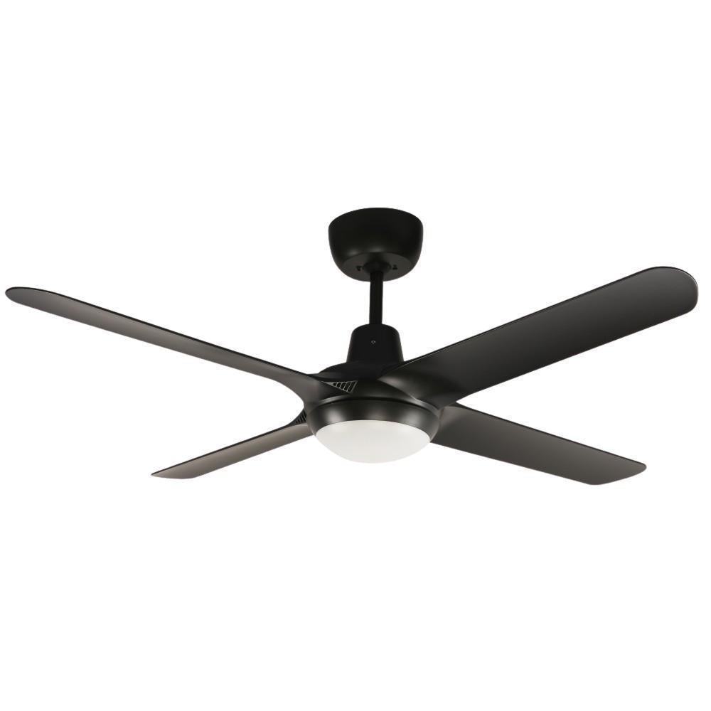 Ventair SPYDA-50-LIGHT - 4 Blade 1250mm 50" Fully Moulded PC AC Ceiling Fan With 20W LED Light-FANS-Ventair