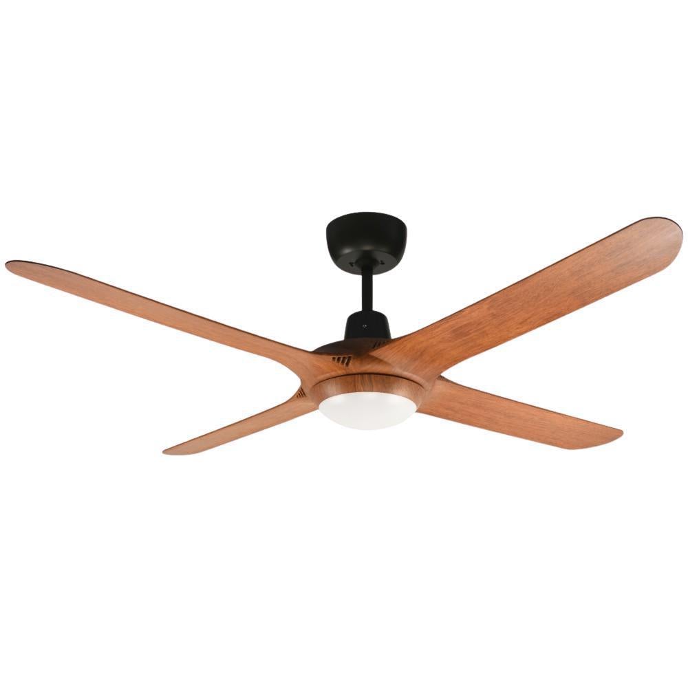 Ventair SPYDA-50-LIGHT - 4 Blade 1250mm 50" Fully Moulded PC AC Ceiling Fan With 20W LED Light-FANS-Ventair