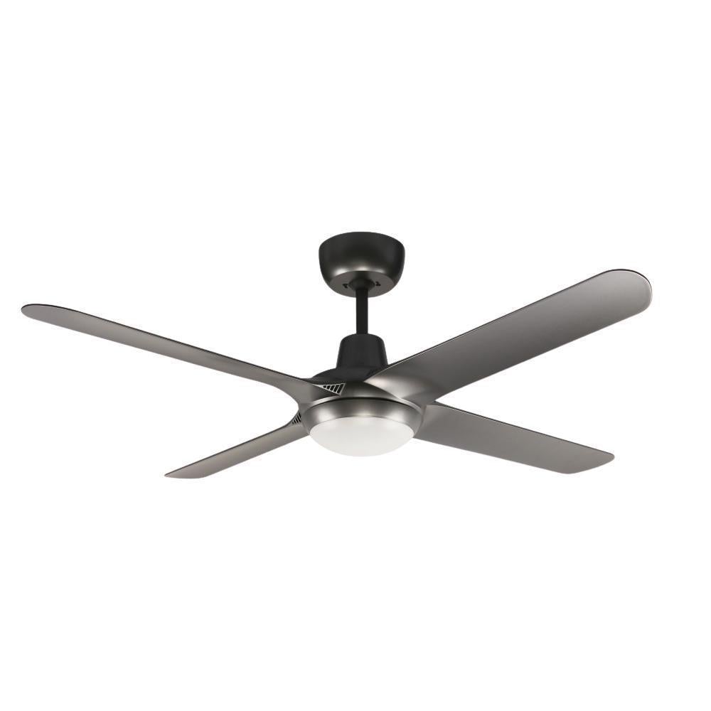 Ventair SPYDA-56-LIGHT - 4 Blade 1400mm 56" Fully Moulded PC AC Ceiling Fan With 20W LED Light-FANS-Ventair