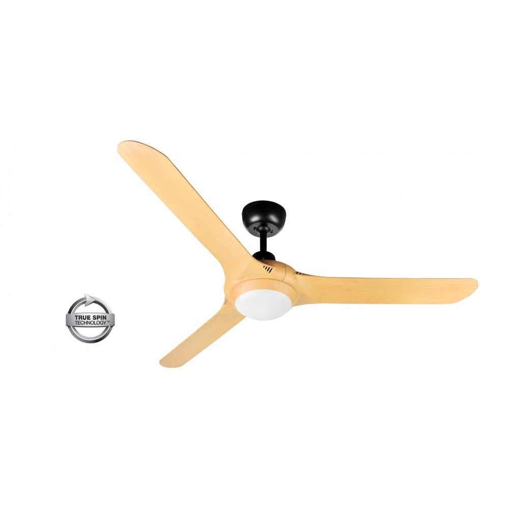 Ventair SPYDA-62-LIGHT - 3 Blade 1570mm 62" Fully Moulded PC AC Ceiling Fan With 20W LED Light-FANS-Ventair