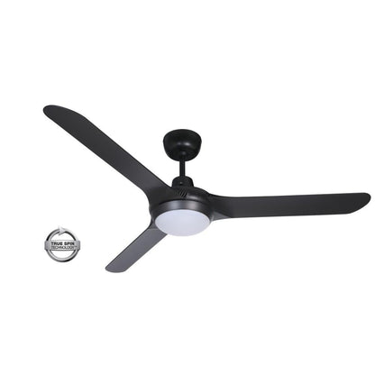 Ventair SPYDA-62-LIGHT - 3 Blade 1570mm 62" Fully Moulded PC AC Ceiling Fan With 20W LED Light-FANS-Ventair