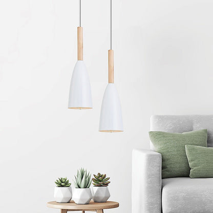 White Pendant Lighting Kitchen Lamp Modern Pendant Light Bar Wood Ceiling Lights-Home & Garden > Lighting-Koala Lamps and Lighting