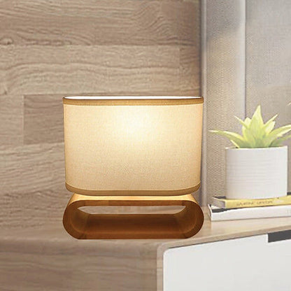 Wooden Modern Table Lamp Timber Bedside Lighting Desk Reading Light Brown White-Home & Garden > Lighting-Koala Lamps and Lighting