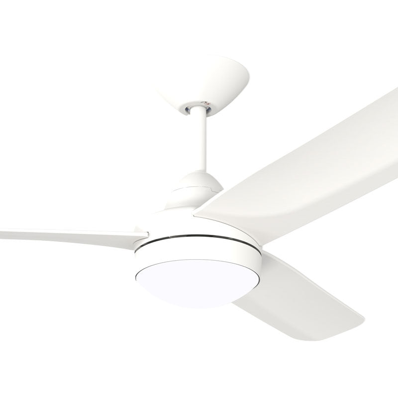 X-Over DC Ceiling Fan & Light with Wall Control by Hunter Pacific – White 48″-Ceiling Fans-Hunter Pacific