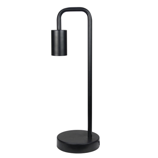 York Table Lamp Black-TABLE AND FLOOR LAMPS-Oriel